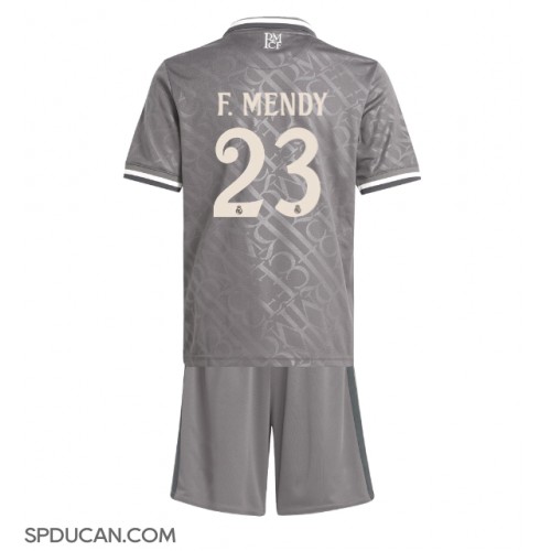 Dječji Nogometni Dres Real Madrid Ferland Mendy #23 Rezervni 2024-25 Kratak Rukav (+ Kratke hlače)